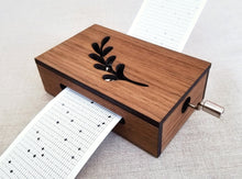 Load image into Gallery viewer, 30-Note Music Box with Leaf Design