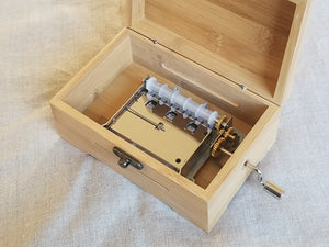30-Note Music Box with Imported Bamboo Design