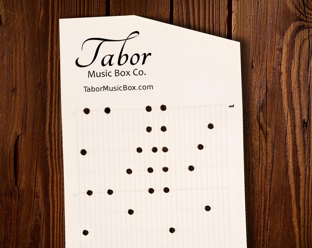 Music Box Note Paper Custom Music Box Songs - For 15 and 30 Note Music Boxes – Tabor Music ...