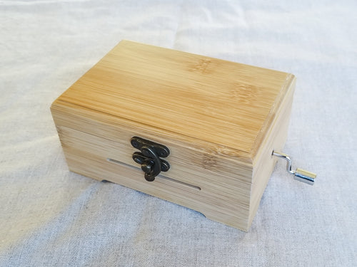 30-Note Music Box with Imported Bamboo Design