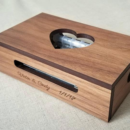 Custom Music Box with Heart Design
